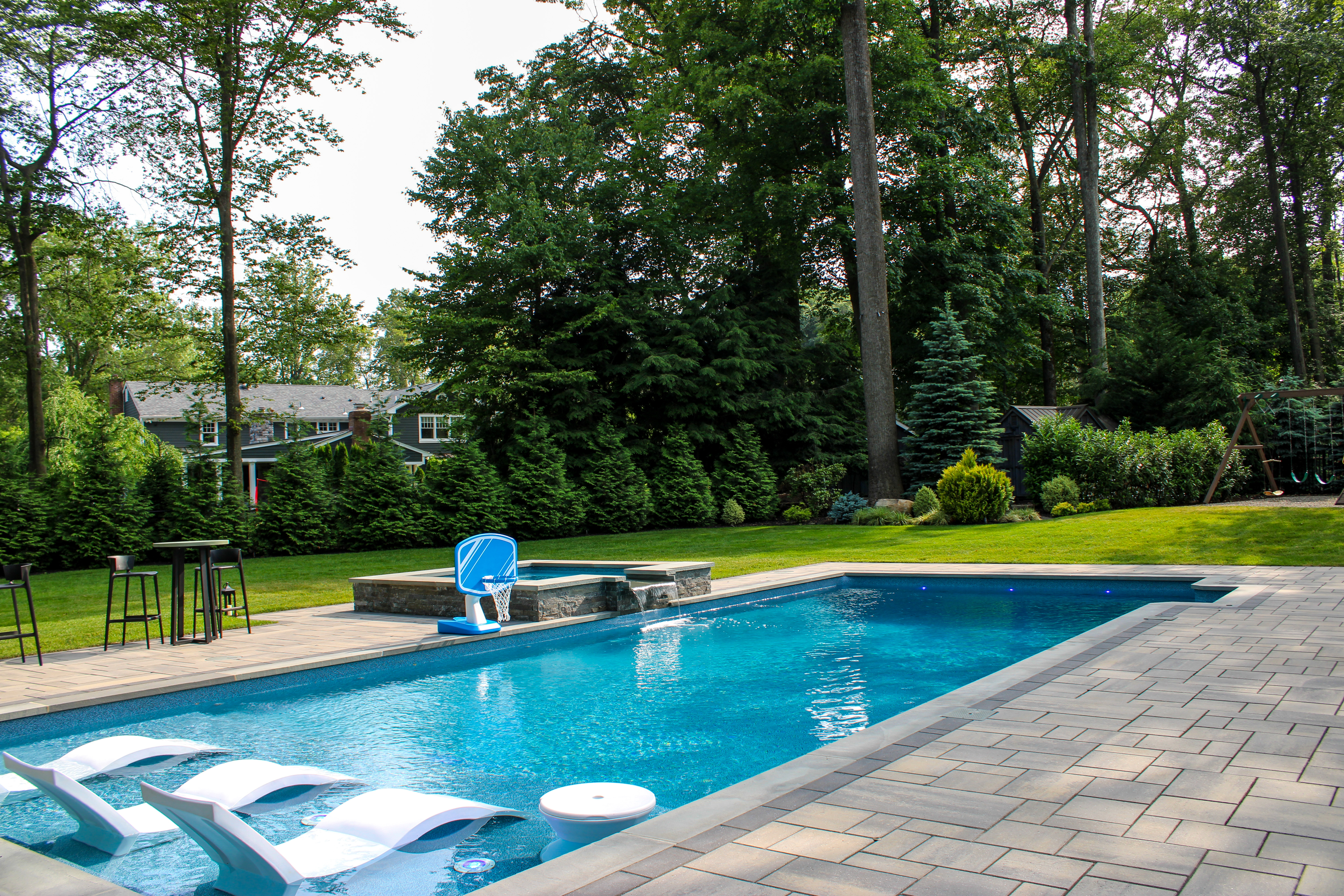 Pool Renovation into a Modern Style in North Haledon, NJ